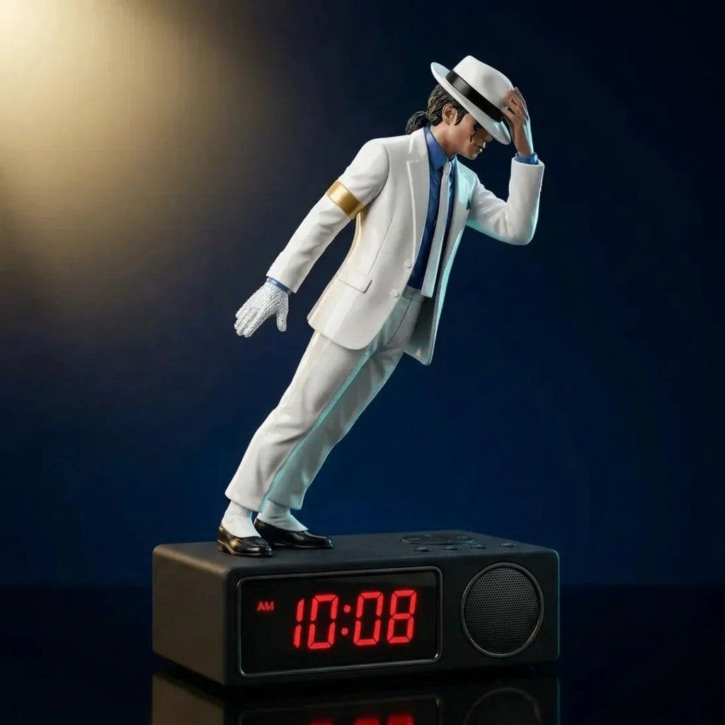 Michael Jackson alarm clock in matte black