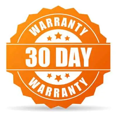 30-day warranty
